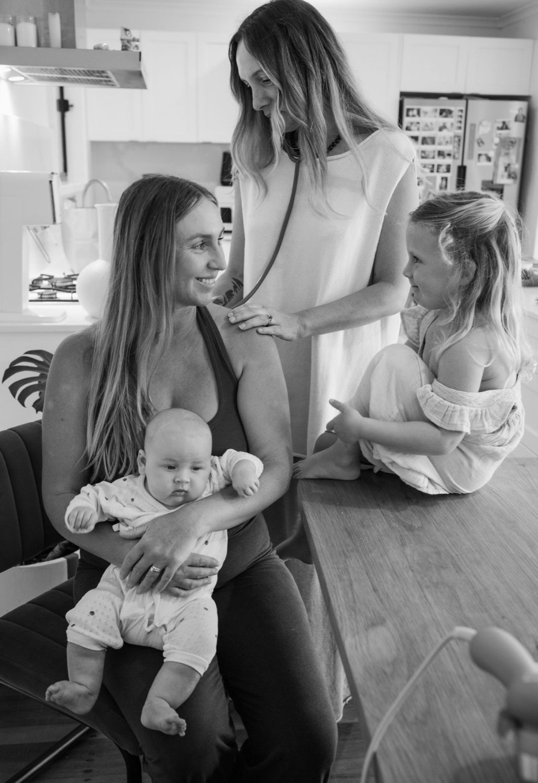 Halotherapy registered nurse supporting a mother and her family at home